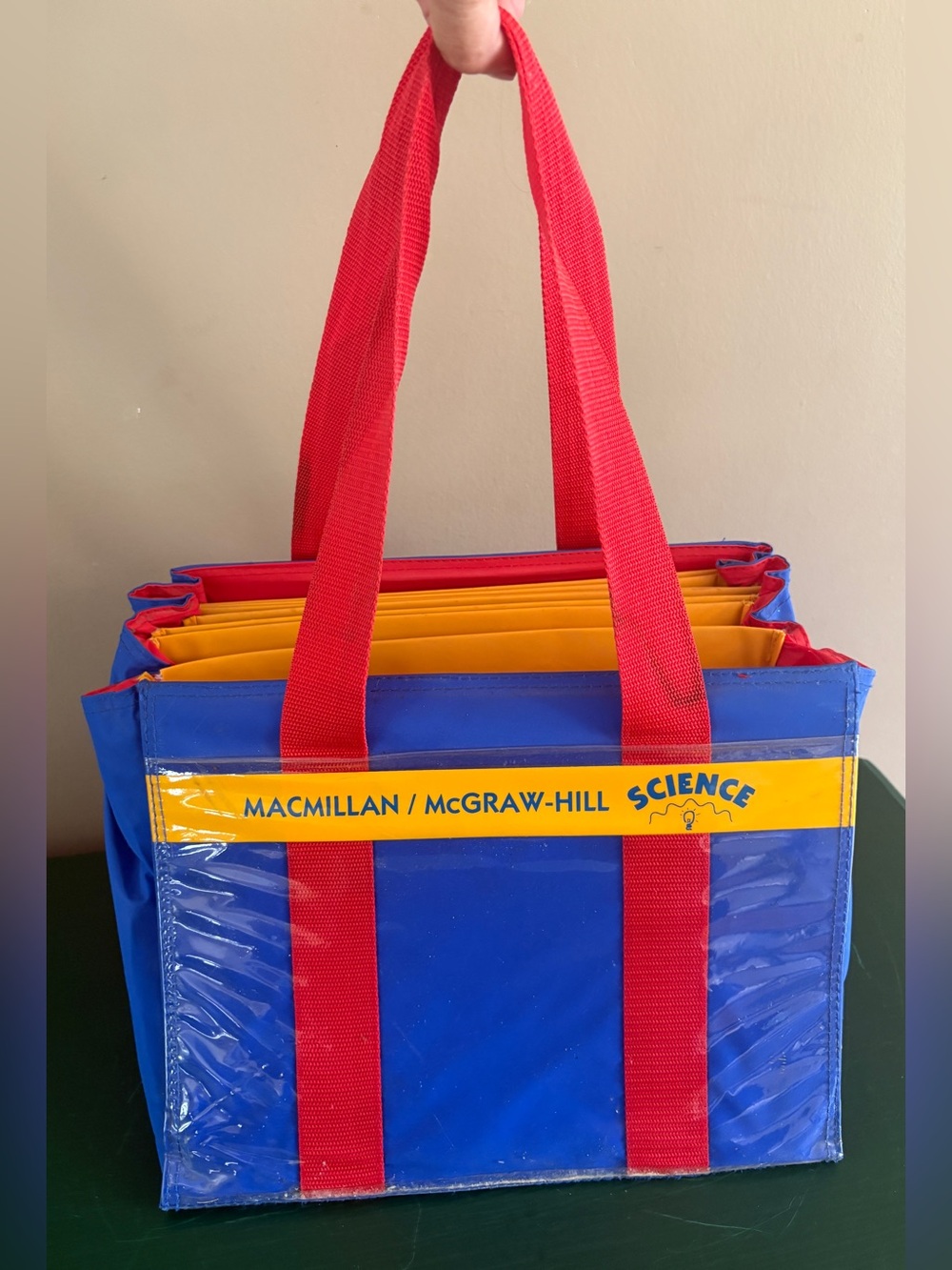 Vintage Macmillan / McGraw-Hill Science Divider Tote Bag - Teachers Students